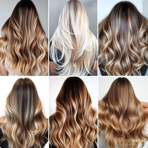 Tipos de mechas loiras no salão de cabeleireiro Moema Paris Vegas Beauty