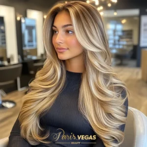 Matização de cabelo em salão de beleza Paris Vegas Beauty em Moema, São Paulo.