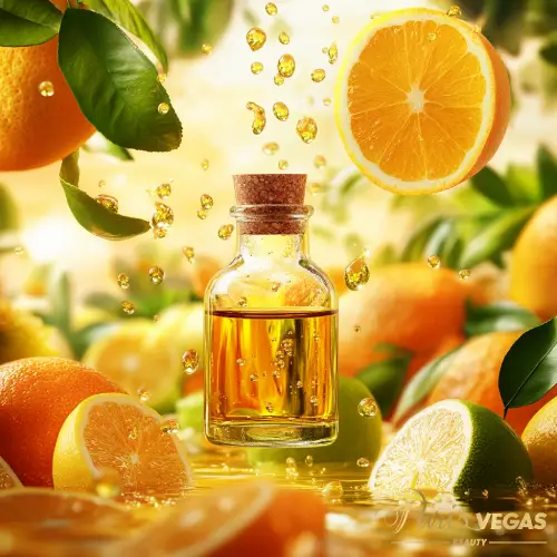 Frasco com aroma de laranja para um ambiente refrescante e energizante.