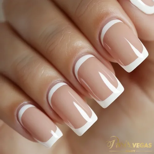 Unhas francesinha feitas no salão perto de mim, Moema, Paris Vegas Beauty.