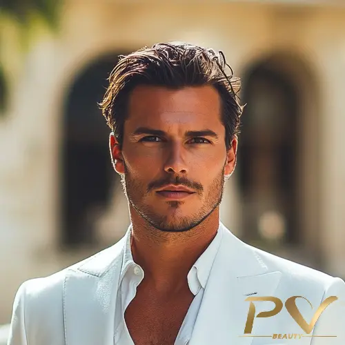 Corte masculino curto feito por cabeleireiro visagista SP – dica PV Beauty.