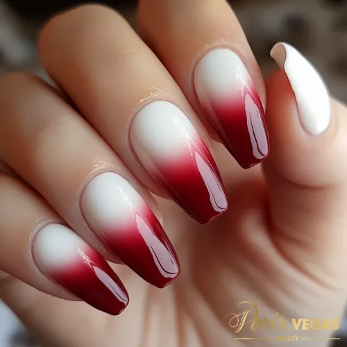 Transição com Efeito Ombré Suave de cores - Nail Art Sofisticada