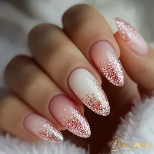 Design com esmalte e glitter