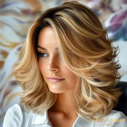 Corte Long Bob em cabelos curtos femininos.